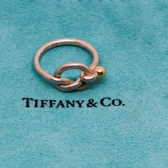 Tiffany & Co. Two Tone Silver & 18k Gold Forever - Picture 7 of 9